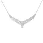 گردنبند نقره زنانه شمیم سیلور با نگین زیرکونیا مدل مجلسی کد 1000015119