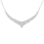 سرویس نقره زنانه شکیل با نگین‌های میکروست شمیم سیلور 1015140 - Image 2