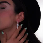 گوشواره‌ نقره با زیرکونیا 10000153 - Image 2