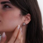 نیم ست نقره طرح گل شمیم سیلور 10150034 - Image 3