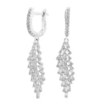 گوشواره نقره زنانه آویزی باگت شمیم سیلور 10150001