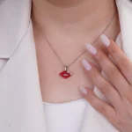 نیم‌ست نقره طرح لب با نگین اتمی شميم سيلور 10150036 - Image 6