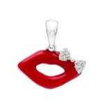 نیم‌ست نقره طرح لب با نگین اتمی شميم سيلور 10150036 - Image 7