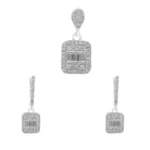 نیم ست نقره زنانه طرح باگت درخشان شمیم سیلور 10150079