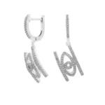 گوشواره نقره طرح مدرن شمیم سیلور 100150050