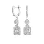 گوشواره نقره زنانه آویزی بگت شمیم سیلور 100150070