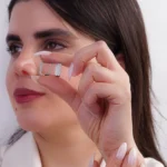 گوشواره نقره زنانه آویزی مستطیلی پرنس 100150082 - Image 2