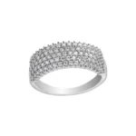 انگشتر نقره زنانه مستطیلی پرنس 10000150082