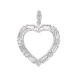 نیم ست نقره قلبی شمیم سیلور کدمحصول 10150032 - Image 7