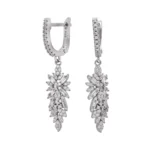 سرویس نقره زنانه با نگین زیرکونیا شمیم سیلور 1015113 - Image 3