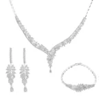 سرویس جواهرات نقره 925 با زیرکونیا 10153