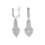 گوشواره نقره زنانه مجلسی شمیم سیلور  10001545