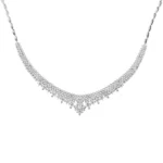 گردنبند نقره زنانه نگین‌دار شمیم سیلور 1001545