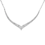 گردنبند نقره زنانه طرح برگ شمیم سیلور1001546