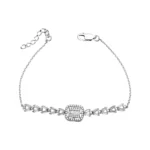 دستبند نقره طرح باگت شمیم سیلور 100015115