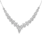 گردنبند نقره زنانه طرح شکوفه شمیم سیلور 1000015136