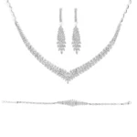 سرویس نقره زنانه طرح شاخه الماسی شمیم سیلور 101563