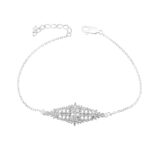 دستبند نقره شمیم سیلور با نگین زیرکونیا 1000159