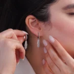 گوشواره نقره زنانه  میکروست 100150067 - Image 2