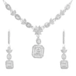 سرویس نقره زنانه مدل باگت طرح مربع شمیم سیلور 1015109