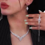 سرویس نقره زنانه طرح جواهر 1015131 شمیم سیلور - Image 2