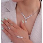 سرویس نقره با نگین زیرکونیا شمیم سیلور 1015146 - Image 5