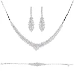 سرویس نقره زنانه طرح شاخه الماسی شمیم سیلور 101563