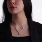 سرویس نقره زنانه 925 با نگین زیرکونیا شمیم سیلور 1015104 - Image 8