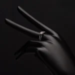 انگشتر نقره زنانه طرح گل لوتوس شمیم سیلور  102080 - Image 3