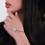 دستبند نقره زنانه شمیم سیلور مدل باگت کد 100015120 - Image 2