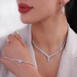 سرویس نقره شمیم سیلور با نگین زیرکونیا 101569 - Image 5