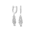 گوشواره آویز نقره‌ای با سنگ‌های زیرکونیا1000001517