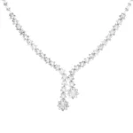 گردنبند نقره گل‌دار مجلسی زنانه شمیم سیلور1015160