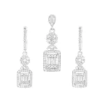 نیم‌ست نقره‌ای با سنگ‌های زیرکونیا 10150070