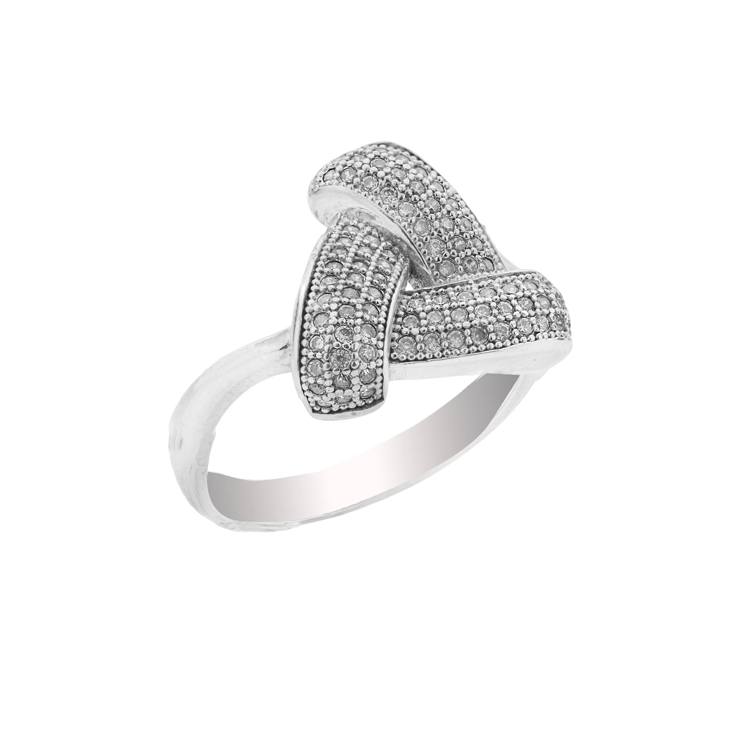 102091 وزن3.24 انگشتر نقره زنانه طرح گره نگیند شمیم سیلور 102091 - Image 1