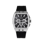 ساعت مردانه نقره‌ای با بند سیلیکونی شمیم سیلور163000000733