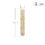 النگو نقره آبکاری طلا طرح کلاسیک عیار 925 - Image 6