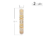 النگو نقره آبکاری طلا طرح کلاسیک عیار 925 - Image 7