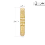 النگو نقره آبکاری طلایی طرح کلاسیک عیار 925 - Image 6