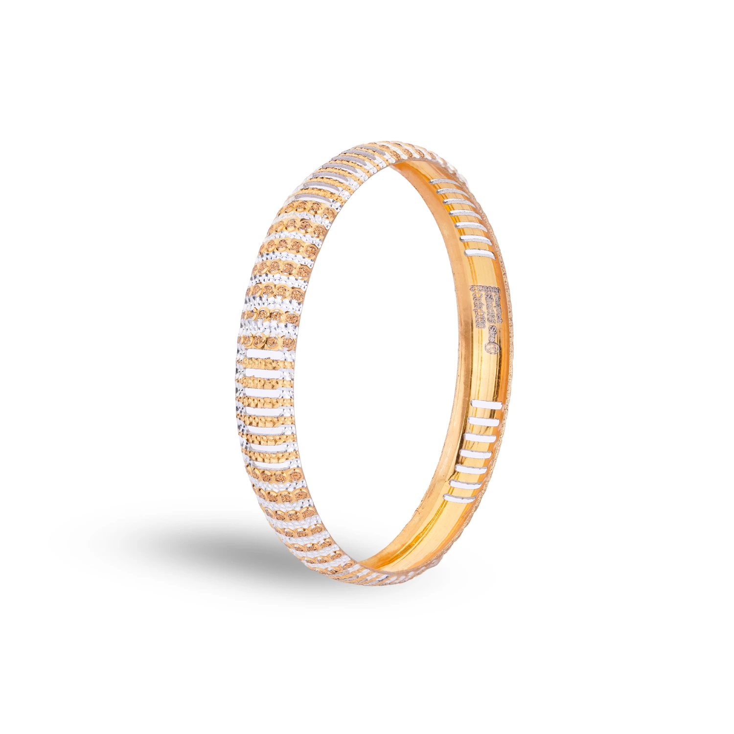 4870 607گرمی s1 7.75g النگو نقره آبکاری طلایی طرح کلاسیک شمیم سیلور 4870 - Image 1