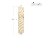 النگو نقره با آبکاری طلایی طراحی مدرن عیار 925 - Image 7