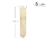 النگو نقره با آبکاری طلایی طراحی مدرن عیار 925 - Image 8
