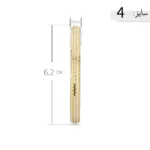 النگو نقره آبکاری طلایی طرح کلاسیک عیار 925 - Image 5