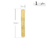 النگو نقره آبکاری طلایی با طراحی خاص عیار 925 - Image 6