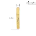النگو نقره آبکاری طلایی با طراحی خاص عیار 925 - Image 9