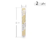 النگو نقره با آبکاری طلایی و طراحی میکروست عیار 925 - Image 7