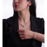 سرویس نقره مجلسی نگین‌دار زنانه شمیم سیلور1015117 - Image 2