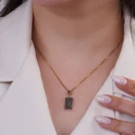 نیم‌ست نقره رزگلد مشکی لوکس شمیم سیلور 10150094 - Image 4