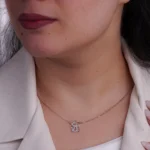 گردنبند نقره فانتزی طرح موش شمیم سیلور10706 - Image 2