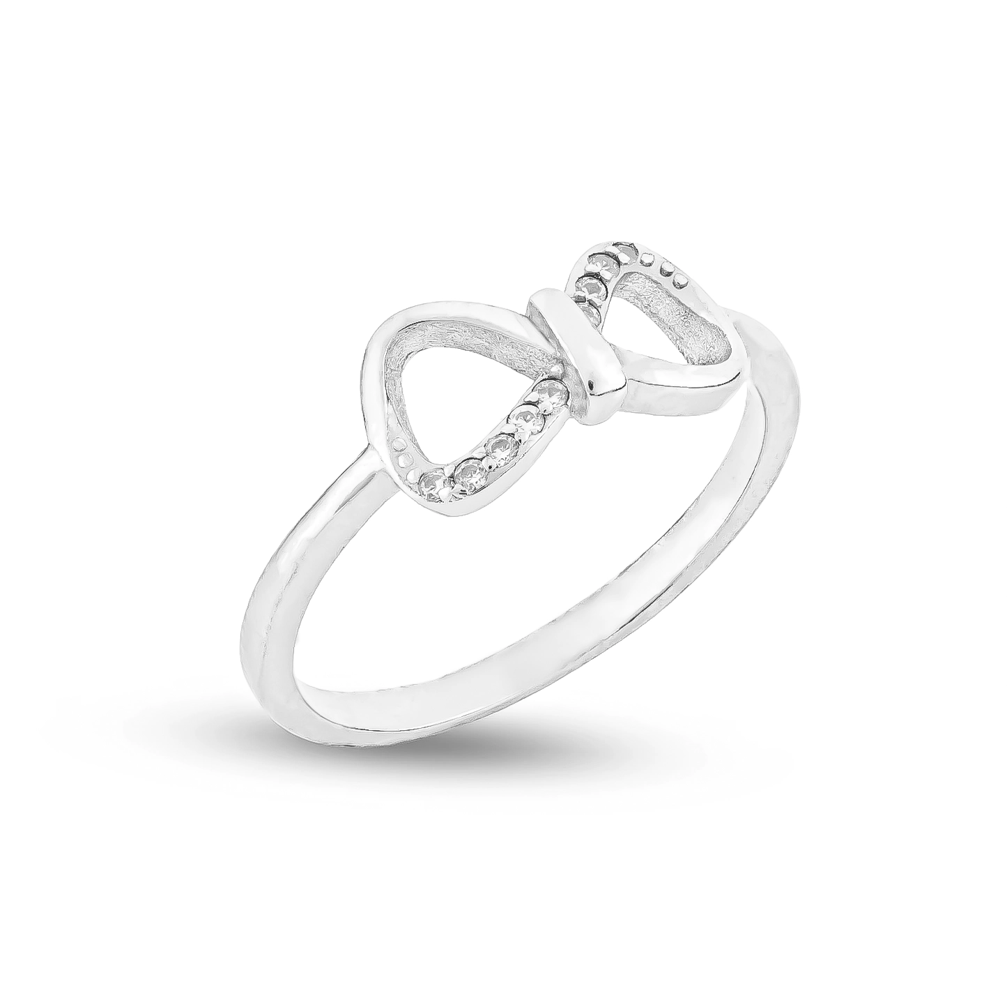 111000022240 1.58g 6.5,54 copy انگشتر نقره زنانه طرح بینهایت عاشقانه عیار 925 - Image 1